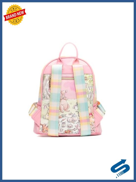Vegan Leather Mini Backpack with Kanga and Roo Print main image 5